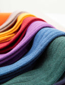 Box con 7 paia di calze lunghe uomo a coste in cotone tinta unita - Gallo 1927 - Official Online Shop